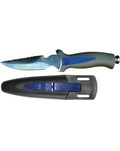 Mirage Elite Multipurpose 420 Grade Stainless Steel Dive Knife with Scabbard and Strap