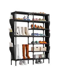 Vertical Space Saver: Floor-Standing Shoe Rack Solution
