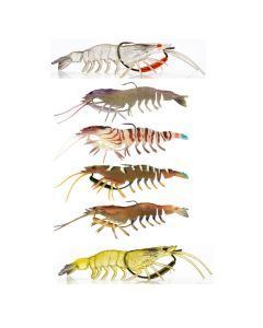 95mm Chasebaits Flick Prawn Soft Plastic Fishing Lure with 4gm Lead Weight