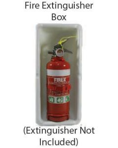 Fire Extinguisher Box - White