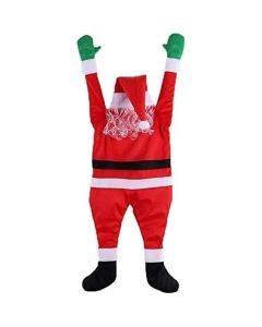 Jolly Giant: Oversized Hanging Santa Claus for Festive Delight