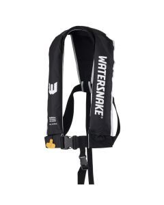 Watersnake Black Manual Inflatable Life Jacket - Level 150 AS4758.1:2022 PFD