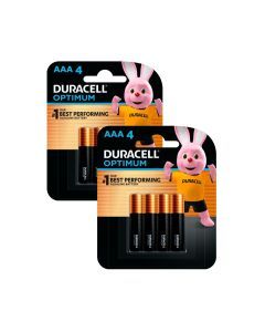 2x Duracell Optimum AAA Batteries 4pk