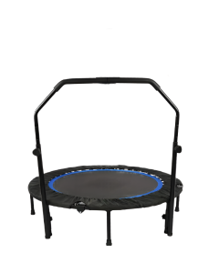 1pc 121.92cm Mini Fitness Trampoline with Adjustable Handle - Blue