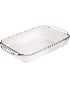Anchor Hocking Fire-King 2L Glass Baking Dish - Clear Rectangular (28x20cm)