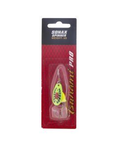 Size 2 Fluoro Fire Tiger Tsunami Sonax Spinner Lure - 6gm Spinner