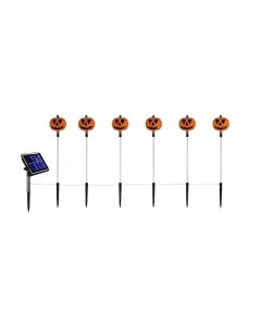 Halloween Pumpkin Solar Lights 6-Piece Set