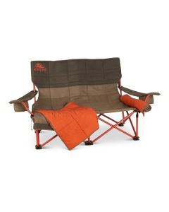 KELTY Low Loveseat Nest Camping Chair - Bungee Cord/Beluga (Lounge Seat)