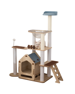 Furbulous 1.46m Mega Cat Tree Tower and Scratching Post - Windmill Style