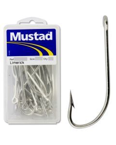 1 Box of Mustad 8260D Super Fine Limerick Fishing Hooks