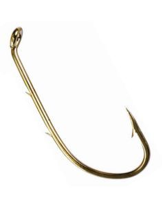 50 Pack of Eagle Claw 6030B Bronze Double Sliced Baitholder Fishing Hooks