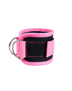 1 Pair Adjustable D-Ring Ankle Straps for Leg and Glute Workouts