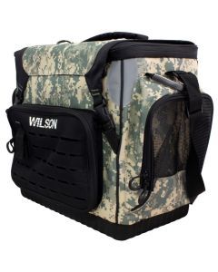 Wilson Platinum Tournament Digi Camo Fishing Tackle Bag with 8 Tackle Trays