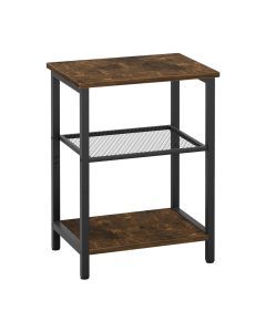 Levede End Side Table 3-Tier Sofa Couch Bedside Coffee Table Laptop Desk Shelf