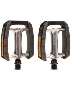 VP Components Black Plastic/Alloy Replacement Adult Bike Pedal Set 9/16-inch