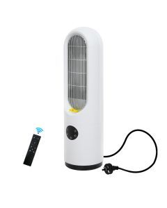 Spector Portable Electric Heater Tower Fan 1200W Quiet Touch Remote Auto Off