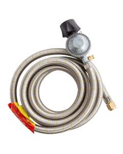 Gasmate Gasmate Braided Hose & Regulator LCC27 to 5/8"UNF (3/8" SAE) 3000mm (GM4059)