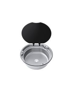 Thetford Round Bowl Sink W/G Glass Lid