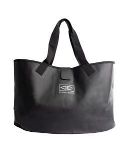 Ocean & Earth 47 Litre Waterproof Beach Tote Bag Black PVC Small