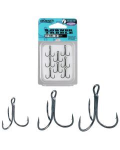 1 Packet of Owner ST-36BC Stinger Treble Hooks - Black Chrome Trebles