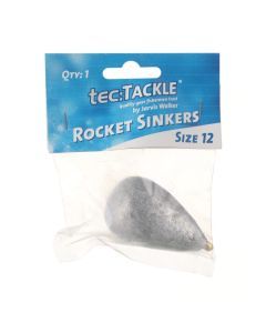 1 Pack of Jarvis Walker Size 12 Rocket Sinkers - 340gm Bomb and Swivel Sinker