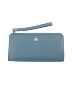 Dents Womens Smooth Nappa Finish Leather Wallet - Blue