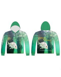 Hooked Gear Bream Kids Hooded Long Sleeve Fishing Shirt