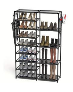 From sneakers to stilettos, this 9-tier shoe rack has room for them all