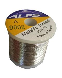 Alps 100yds of Metallic Silver Rod Wrapping Thread-Size A (0.15mm) Thread