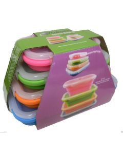 Collapsible Space Saving Products Collapsible Rectangle Containers 4 Set
