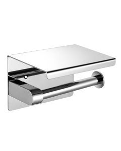 Traderight Group  Toilet Paper Holder Roll Bath Tissue Storage Hook Rack Stainless-Steel Silver