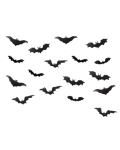 Halloween Glow Bats with Hanging Decor (20pcs)