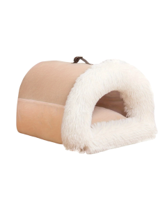 Warm Plush Cat Nest Bed for Winter Comfort