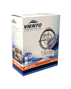 SPHERE VIENTO Fan & Light with USB A&C Outputs + Remote | WHITE