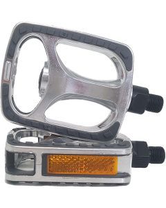 VP Components Silver Alloy Replacement Adult Bike Pedal Set 9/16-Inch