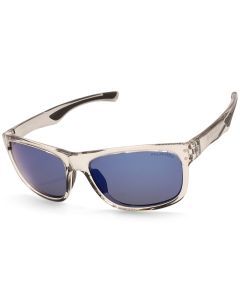 North Beach Darko Crystal/Blue Mirror Polarised Unisex Sunglasses