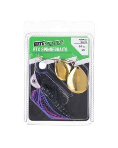 Bite Science 5/8oz PTX Spinnerbait Lure - Purple/Black
