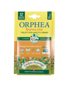 Orphea 12pcs Clothes Protector Scented Strips - Sandalwood & Bergamot (Drawers/Closets)