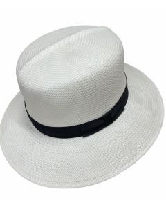 Hand Woven Panama Cooler Outback Hat - Natural (Waterproof Summer Fedora)
