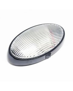 Dreamlighting LED Oval Awning PC Cover Black Base, DC12V, Cool White