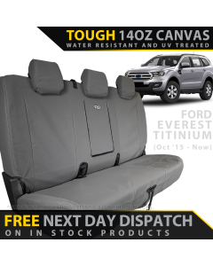 Ford Everest UA Titanium Retro Canvas Rear Row Seat Covers (In Stock)