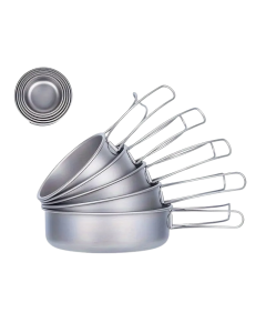 Camping Cookware Set Foldable Outdoor (5pcs)