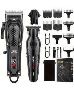 Men's Electric Hair Clipper with LCD Display