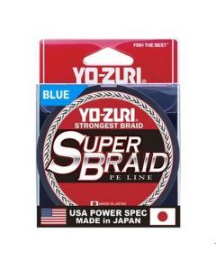 Yo-Zuri Super Braid 300yd Spool of 4 Strand Blue PE Braided Fishing Line