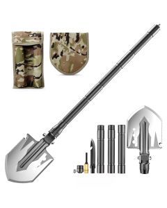 6 in 1 Folding Shovel Multi-Tool for Camping