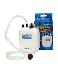 Aqua-Air Waterproof Portable Aerator Pump-Battery Operated with Hose and Stone