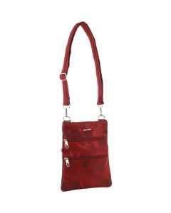Pierre Cardin Anti-Theft Crossbody RFID Camouflage Bag - Wine/Camo (Slash Proof)