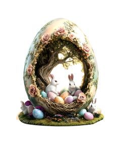 Bohemian Rabbit Acrylic Tabletop Decor for Home & Office