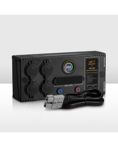 San Hima 12V/24V Portable Mini Power Box Control Hub QC 3.0 Ports W/ Led Light