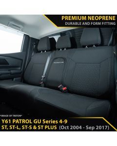 Nissan Patrol GU Wagon Series 4-9 ST, ST-L & ST PLUS GP6 Premium Neoprene 2nd Row Seat Covers